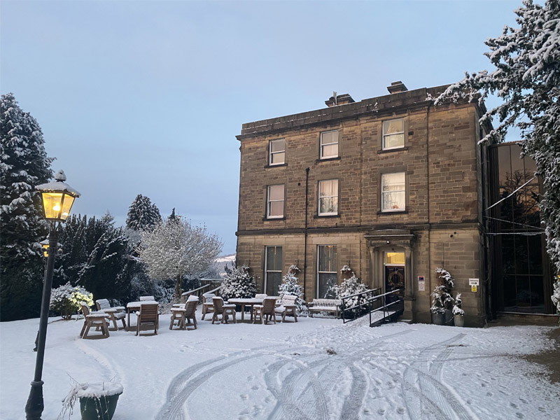Darley Hall in the Snow